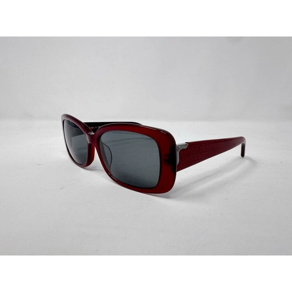 Fendi FS5210 Sunglass Frames Only 55-15-135 Red Burgundy Italy 604 Authentic